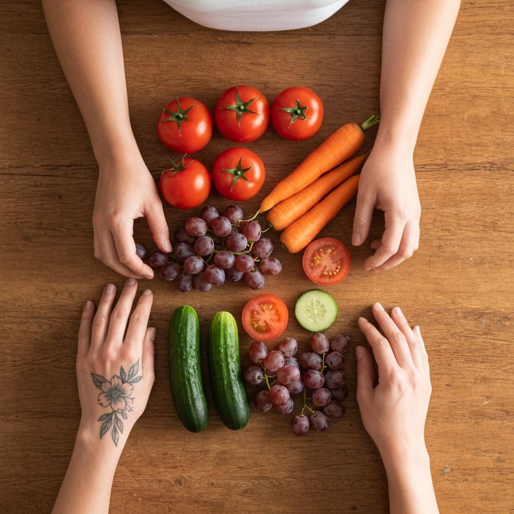 Alltägliche Ernährungsplanung und gesunde Lebensmittel