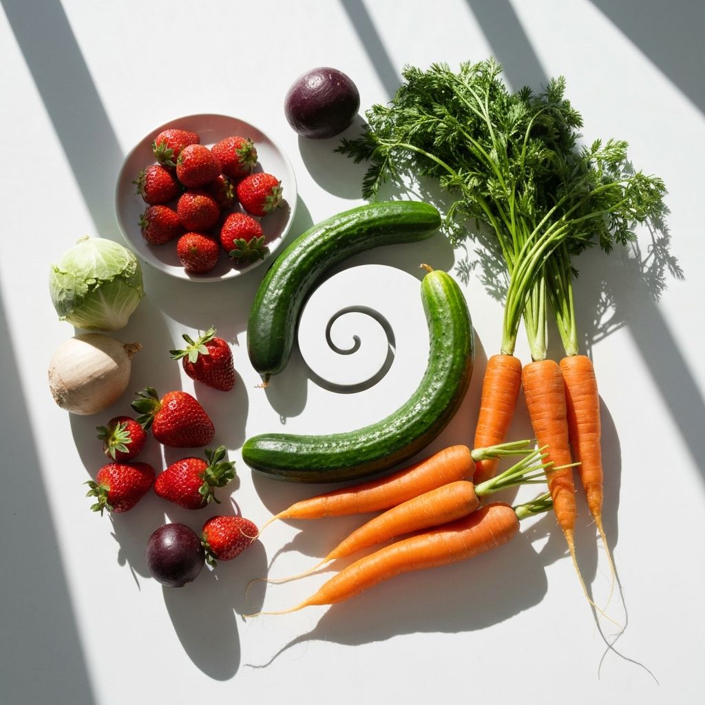 Frische Lebensmittel und Gemüse